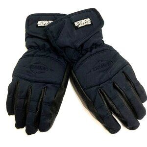 SARANAC Black Winter Gloves Women's L Integrated Lining Sled Snow Work Insulated